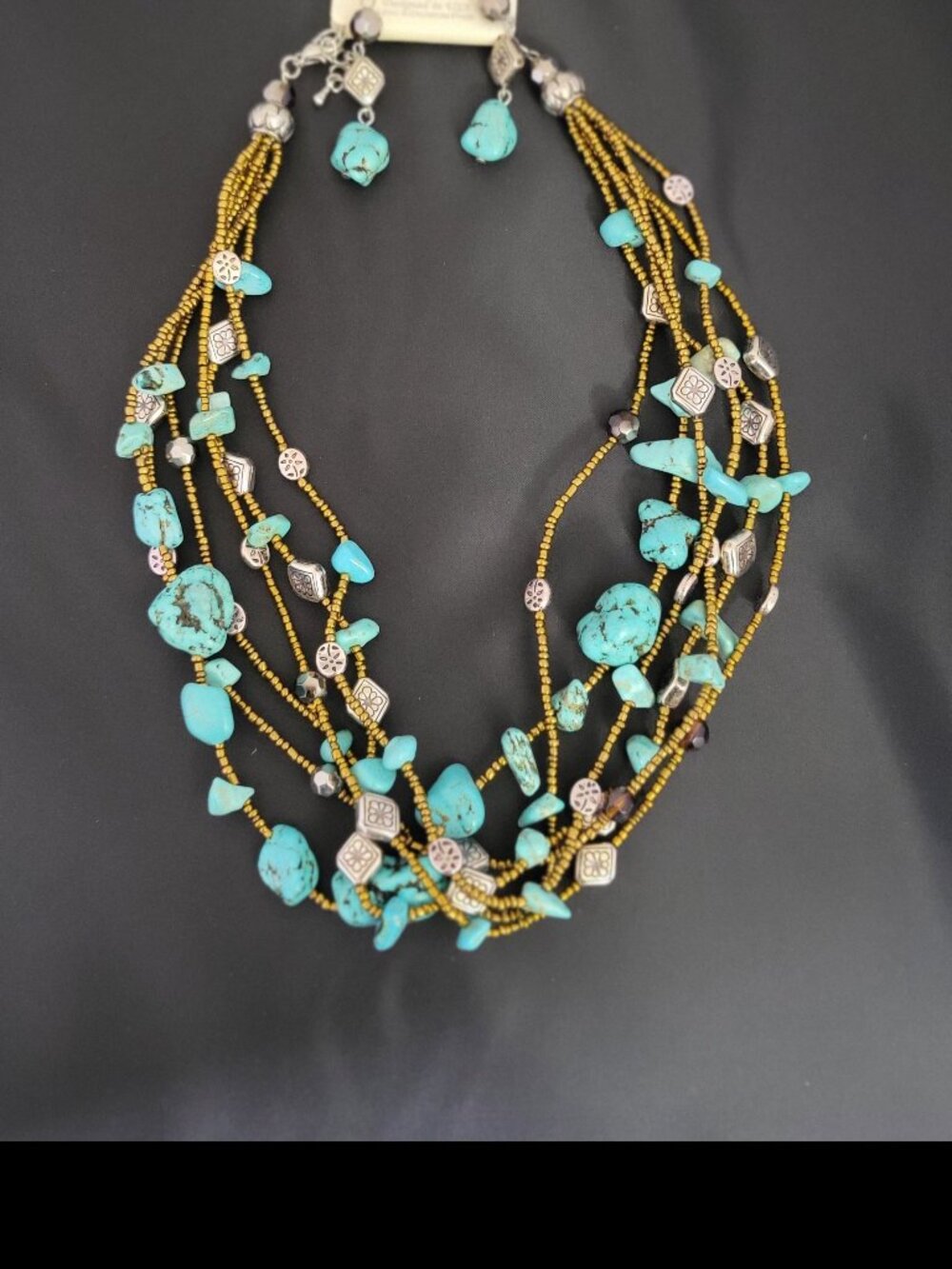 Esmar 6 Strand Turquoise Necklace Set
